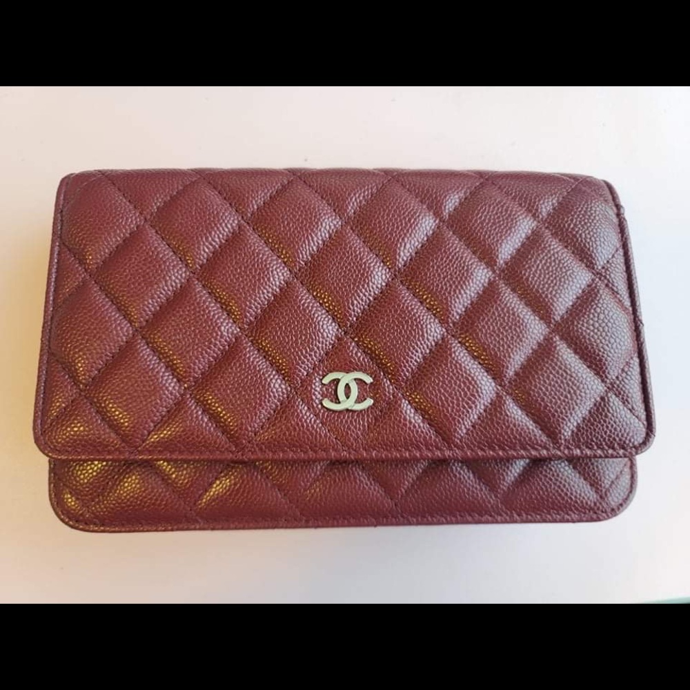 Chanel burgundy woc.